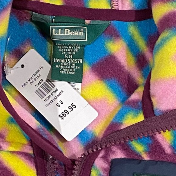 L.L. Bean Kids' Retro Mountain Classic Fleece Jacket, Print - Picture 3 of 7